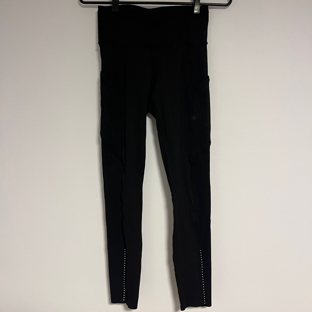 Black lululemon fast and free leggings
